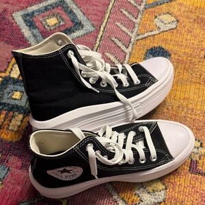 Black High-Top Platform Converse